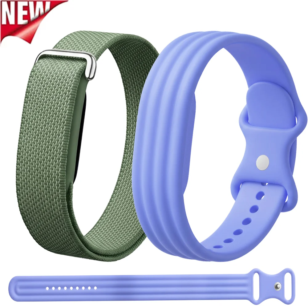 Nylon+Silicone Loop Strap for Google Fitbit Air Official Sports Breathable Bracelet Wristband Google Fitbit Air Replaceable Belt
