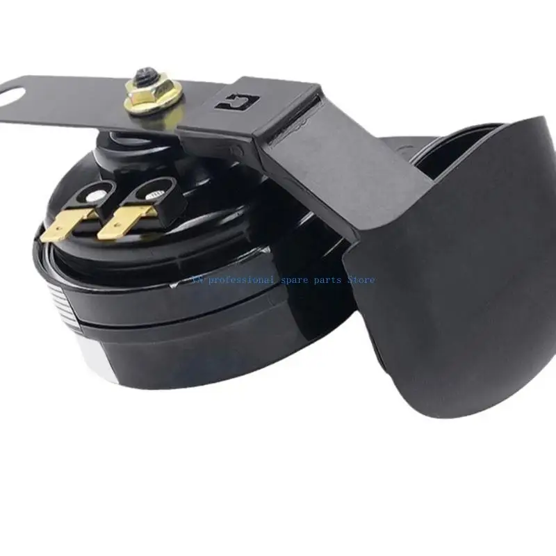41XA 12V All Weather Metal Snail Horn High Volumes Output Rustproof Structure Automotive Horn Suitable for Motorcycles Car