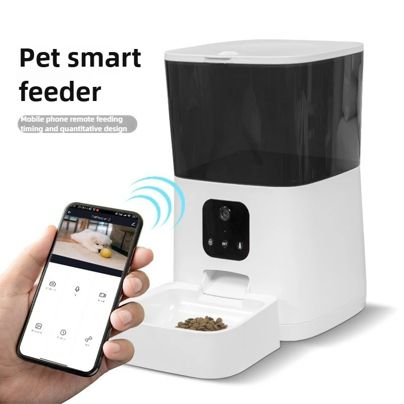 

Large Capacity Automatic Pet Feeder Smart APP Remote Timing Control Cat Dog Bowl Food Dispenser With Camera WIFI Recording