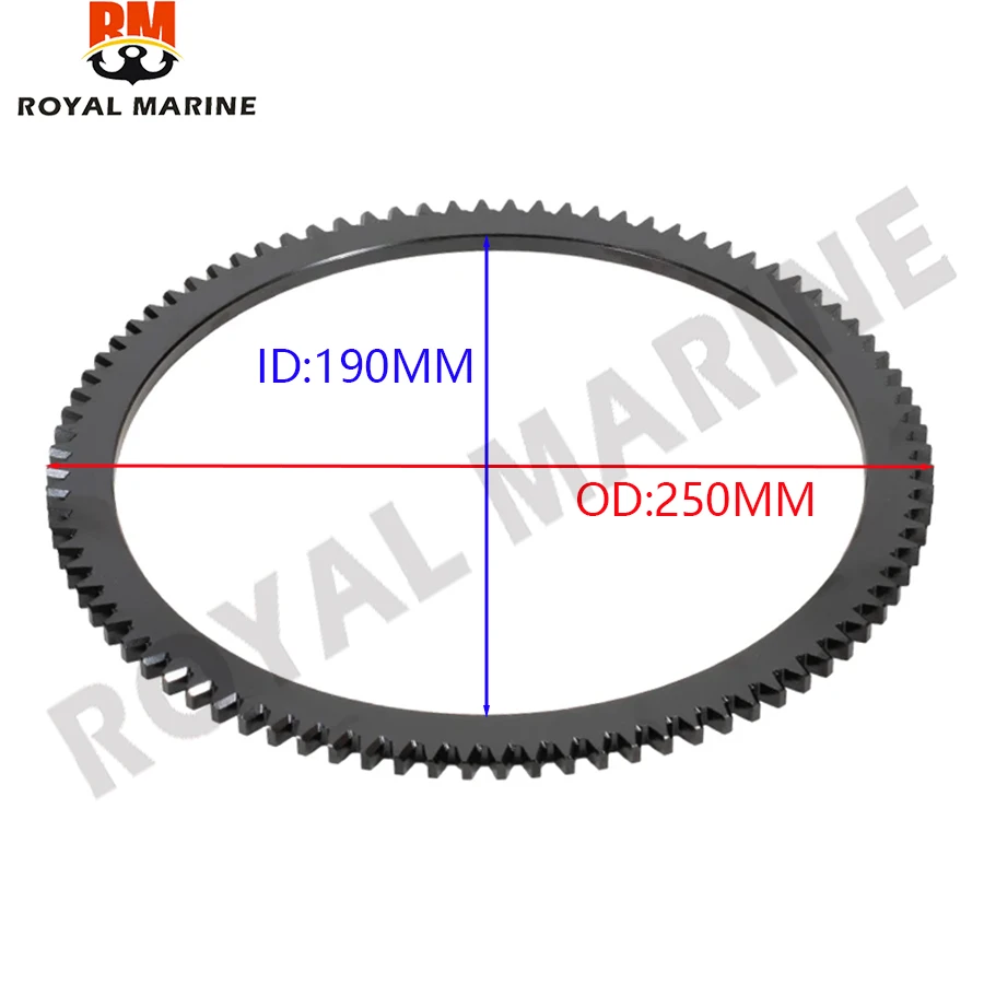

Boat Engine Flywheel Crown Gear Ring 66T-85550-00 For YAMAHA Parsun E40X Outboard Motor 40HP 2 Stroke replaces parts