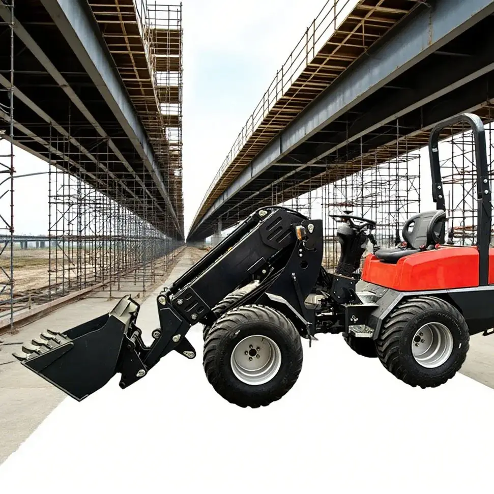 

Chinese CE customized product articulated front-end micro telescopic loader, earthmoving machinery telescopic arm loader