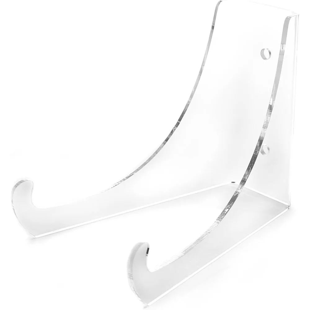 Soporte de exhibición de caballete de acrílico transparente de 4,5" para platos y cuencos de 5" - 8", cantidad: 1
