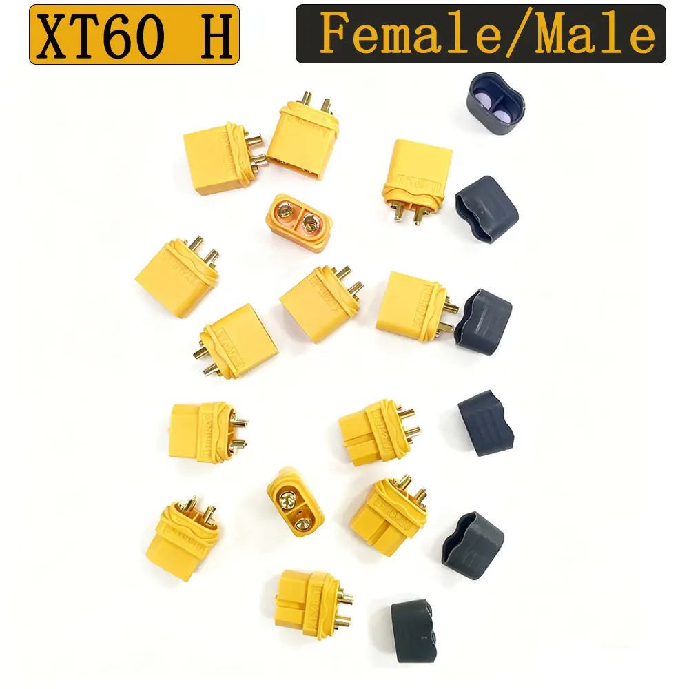 10/30/50pairs XT60H upgraded connector male female plugs with protective sleeves lithium battery RC aircraft automotive specific