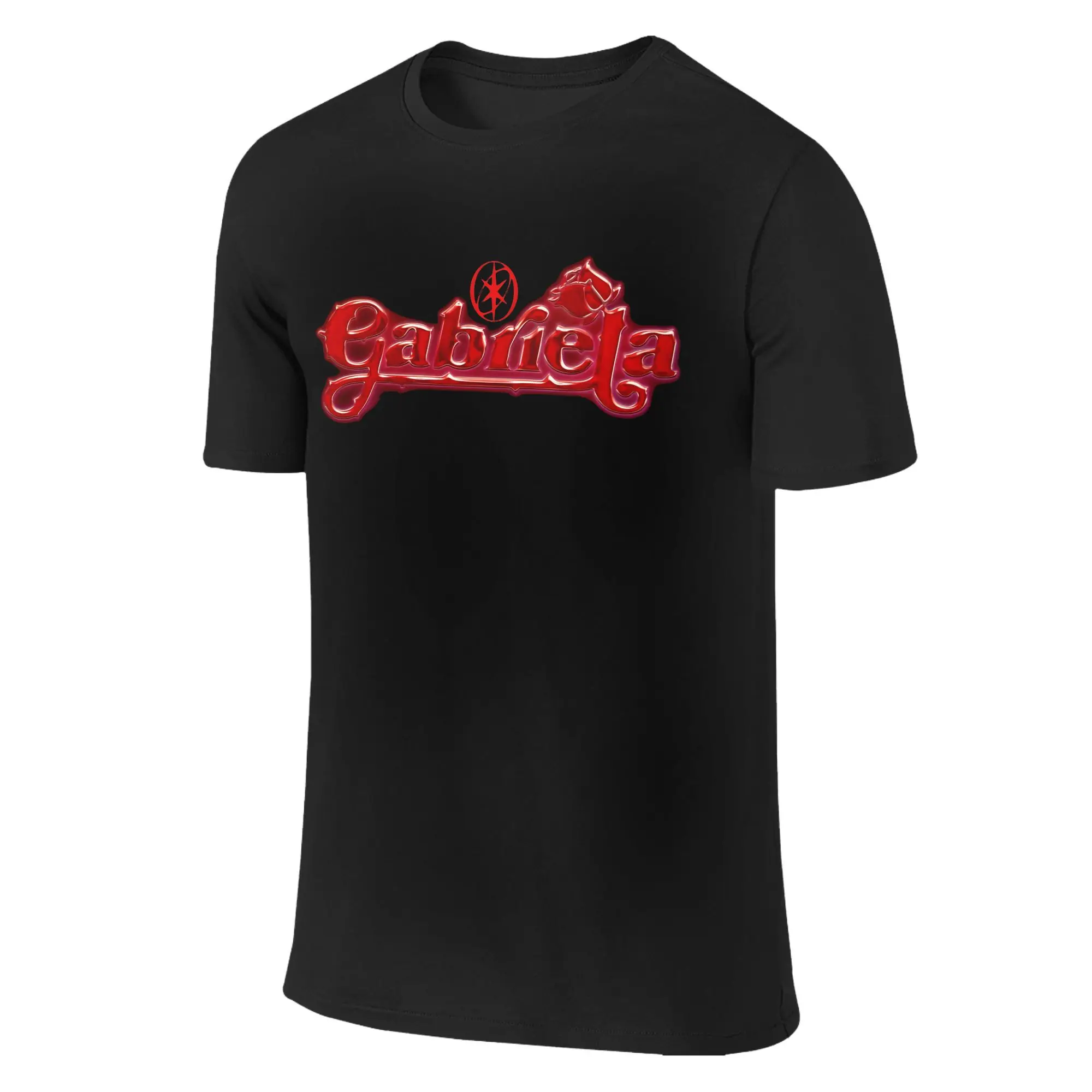 Katseye غابريلا القط تي شيرت الصيف الشارع الشهير تي شيرت 100% القطن الهيب هوب التي شيرت للرجال قصيرة الأكمام قميص مطبوع تي شيرت