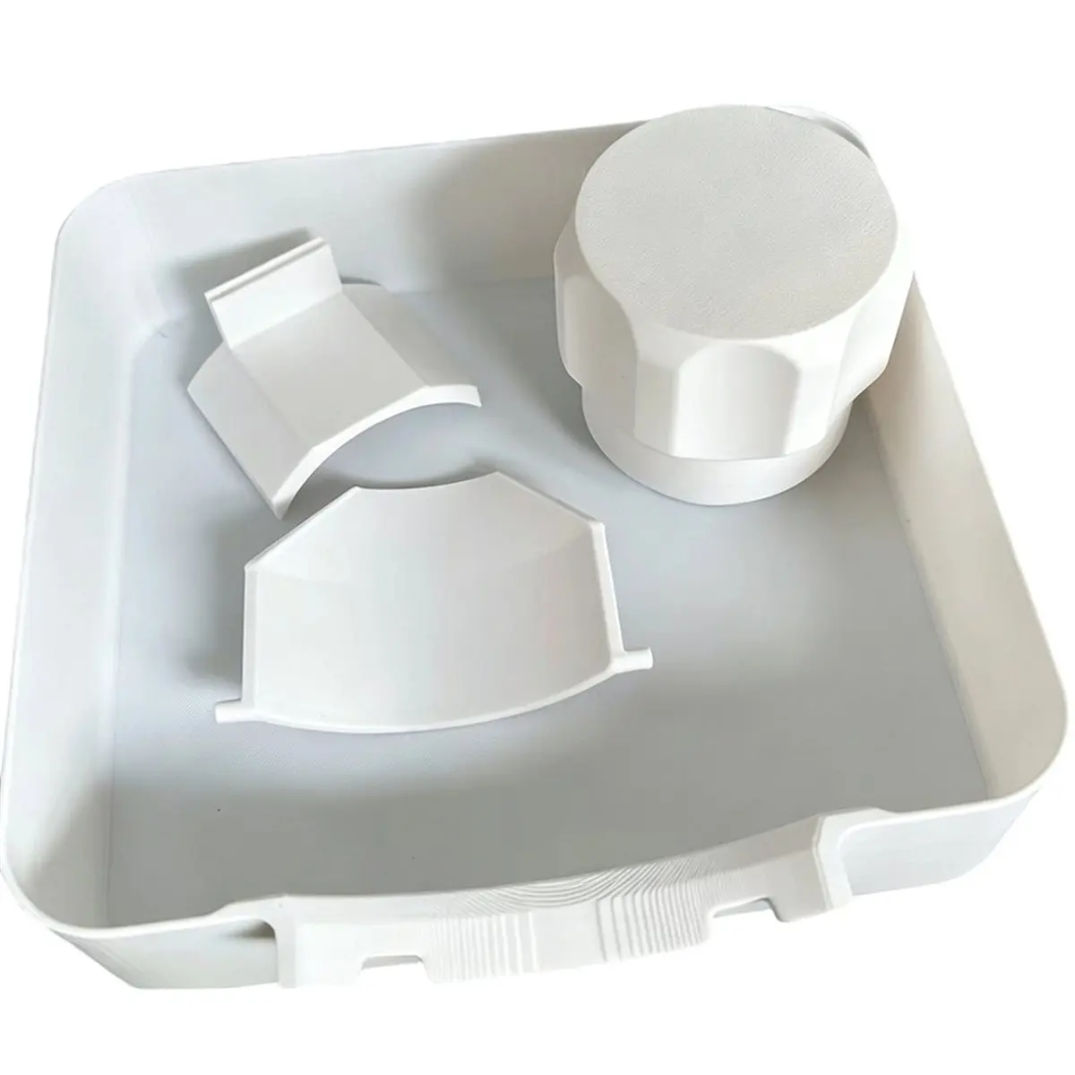 Workshop Gear Washing Machine Drainage Tray: 3D Printing Drain Funnel Water Catch Tray for Lint Filter Cleaning