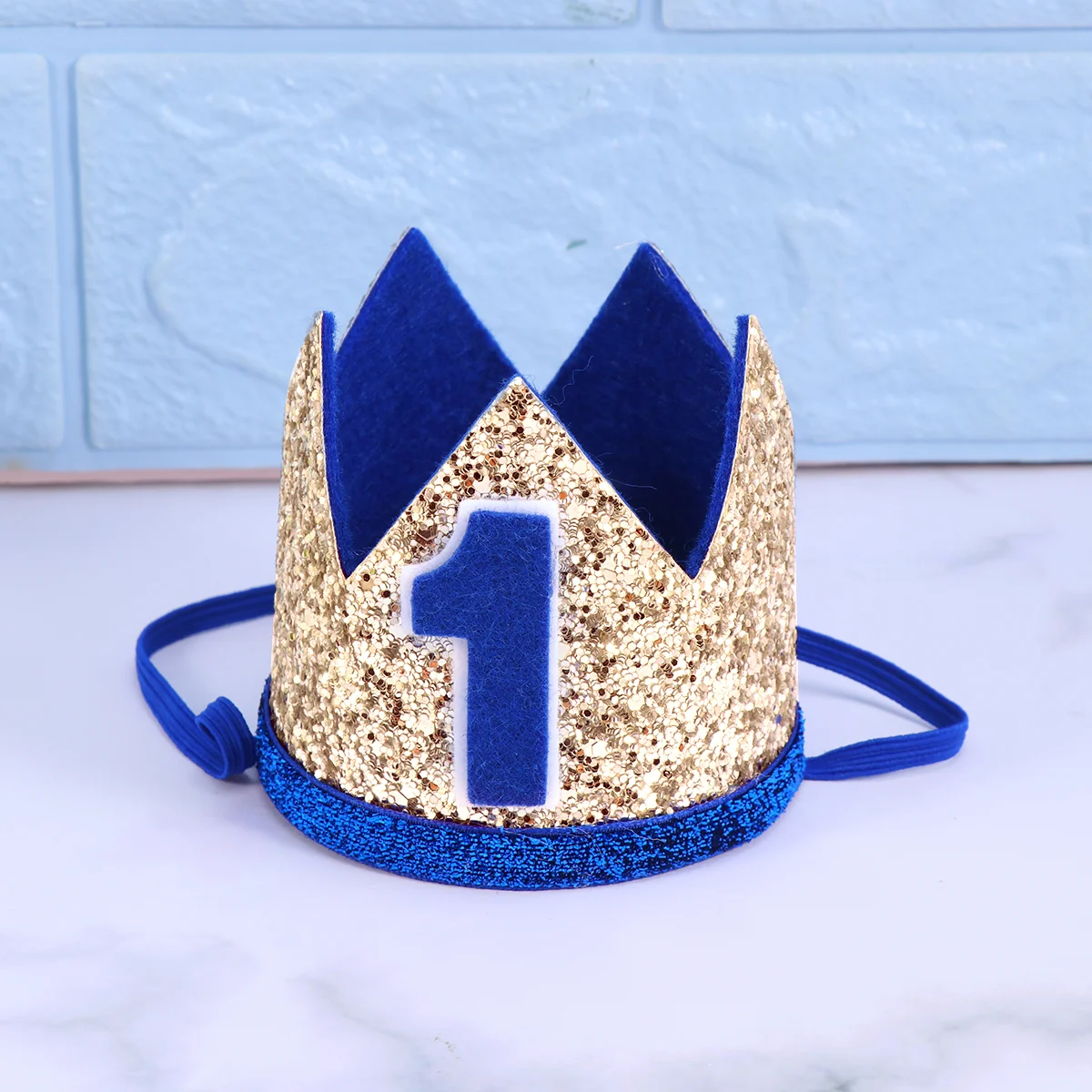 

1st Birthday Crown Kids Birthday Party Crown Blue 1 Number Printing Headdress Tiara Party Supplies crown hat