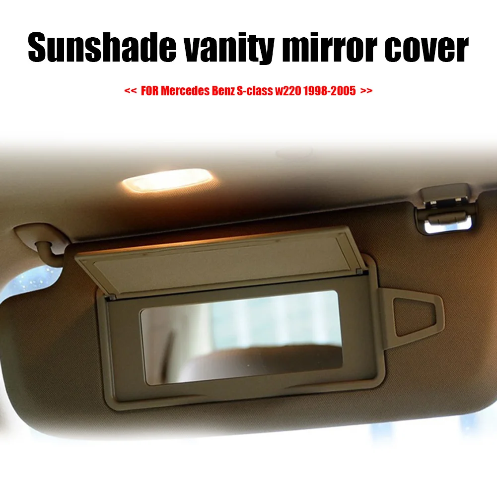

Sunshade Panel Housing 2208100110 Makeup Cosmetic Mirror Cover Sunshade Vanity Mirror Cover for Mercedes Benz S Class W220 98-05