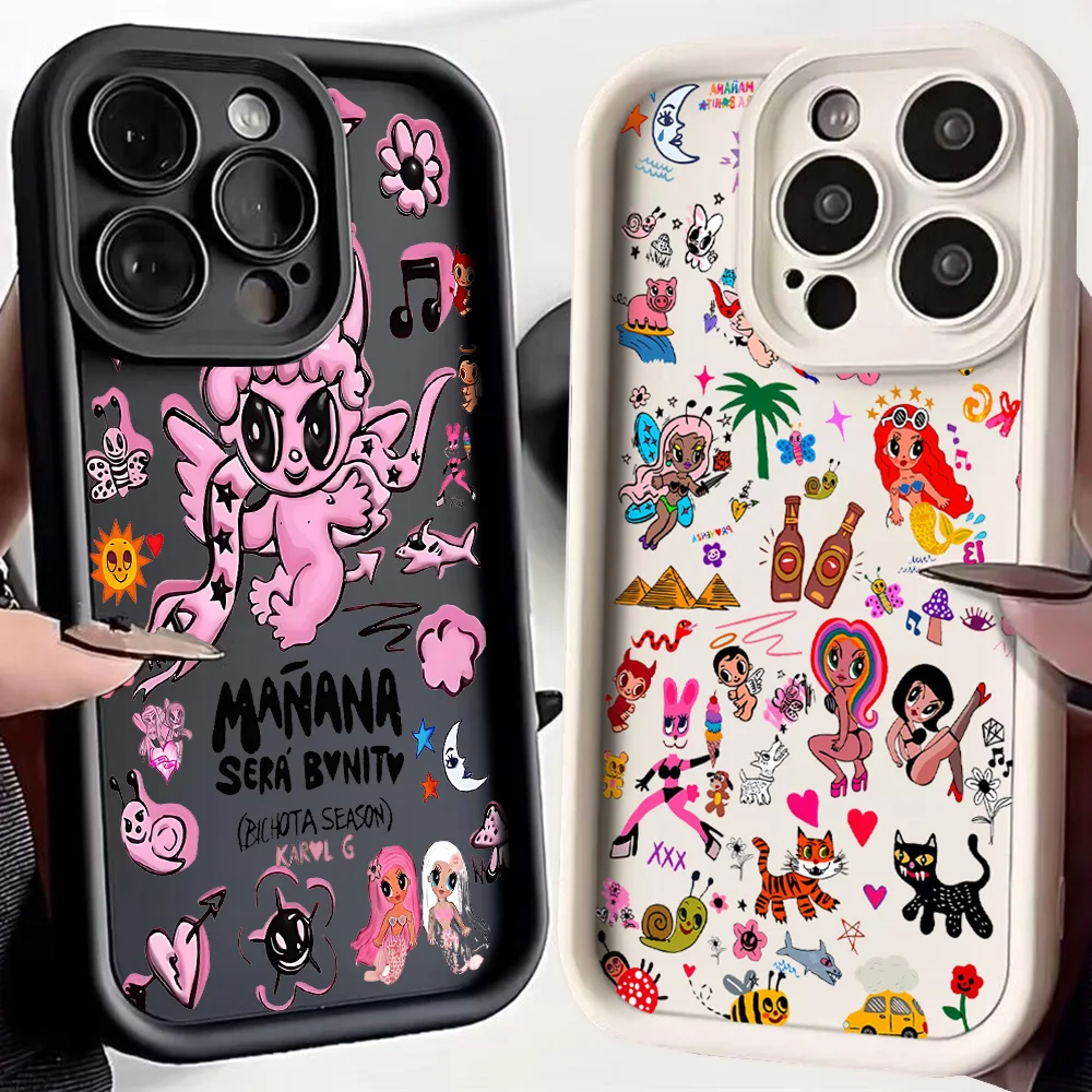 جراب هاتف Karol g manana sera bonito ، غطاء خلفي لين من البولي يوريثان الحراري لـ oppo reno 2 3 4 5 6 7 7z 8 8t 10 11 pro plus 4g 5g