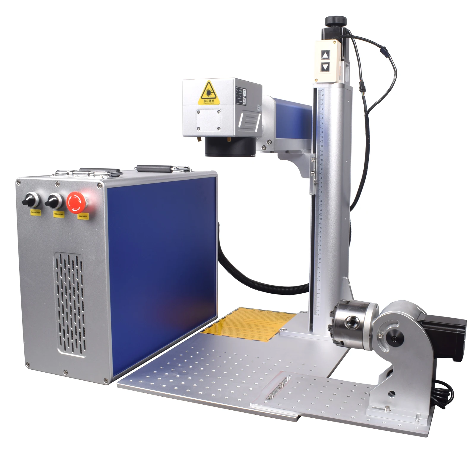 อุปกรณ์ขยายเครื่องแกะสลักไฟเบอร์เลเซอร์ YSSK เครื่องทำเครื่องหมายด้วยเลเซอร์ ตัวหนีบขยาย