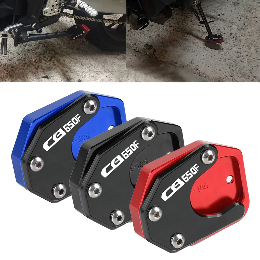 For HONDA CB650F CB 650F 2014 2015 2016 2017 2018 Motorcycle Kickstand Foot Side Stand Extension Pad Support Plate Enlarge Stand