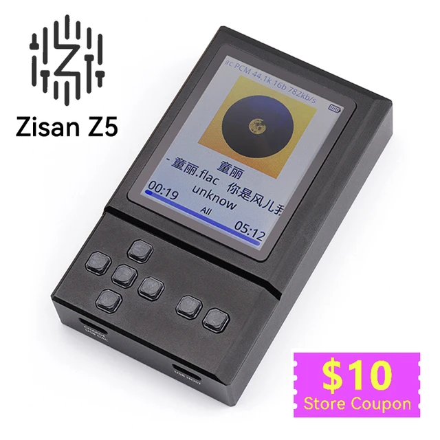 Zishan Zisan Z5 ES9039MSPRO HiFi MP3 Music Lossless Player DAC with LDAC  APTX-HD Bluetooth WIFI DSD - AliExpress