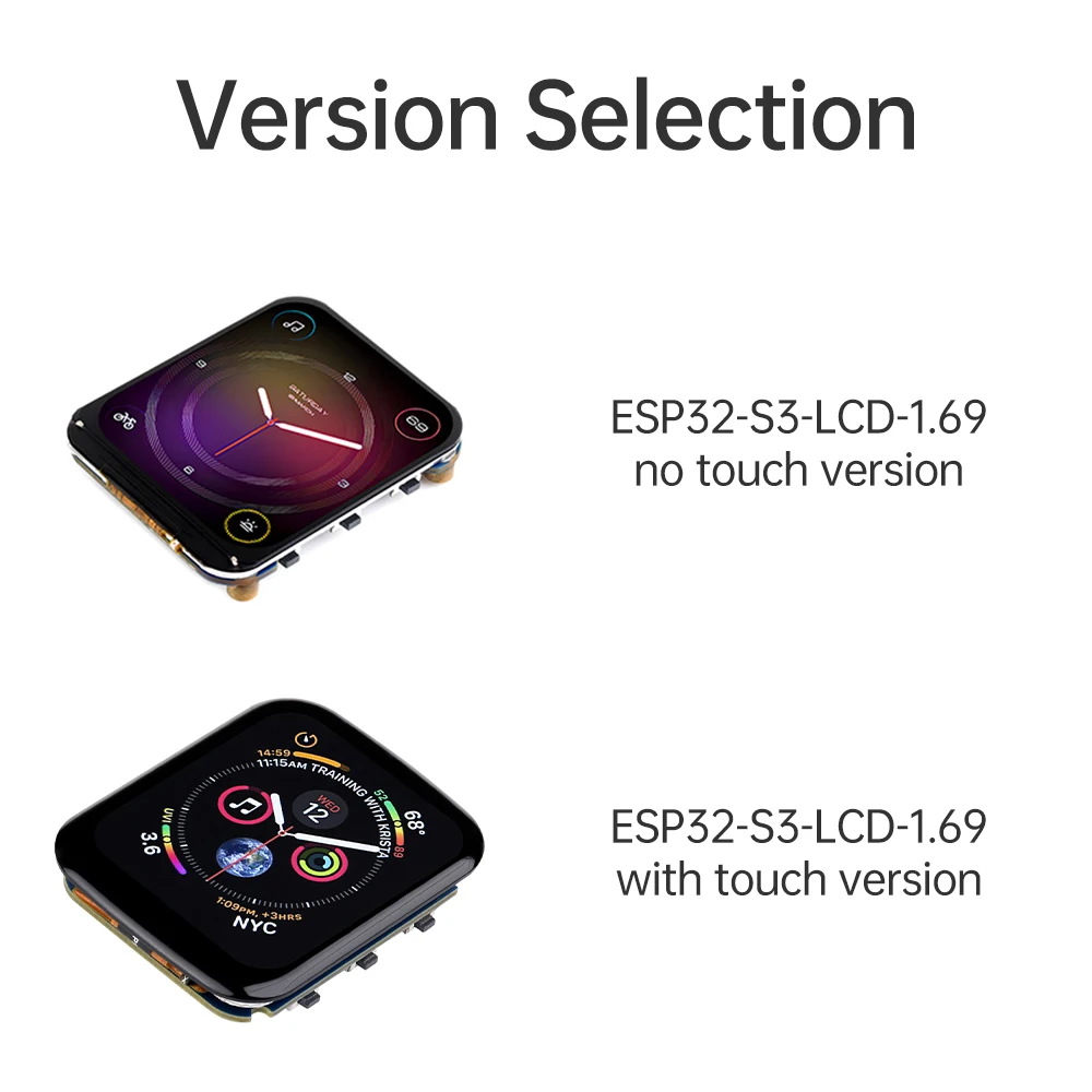 ESP32-S3 1.69-inch LCD Development Board – Supports Wi-Fi and Bluetooth Development Modules, Type-C Port, 240×280 Resolution