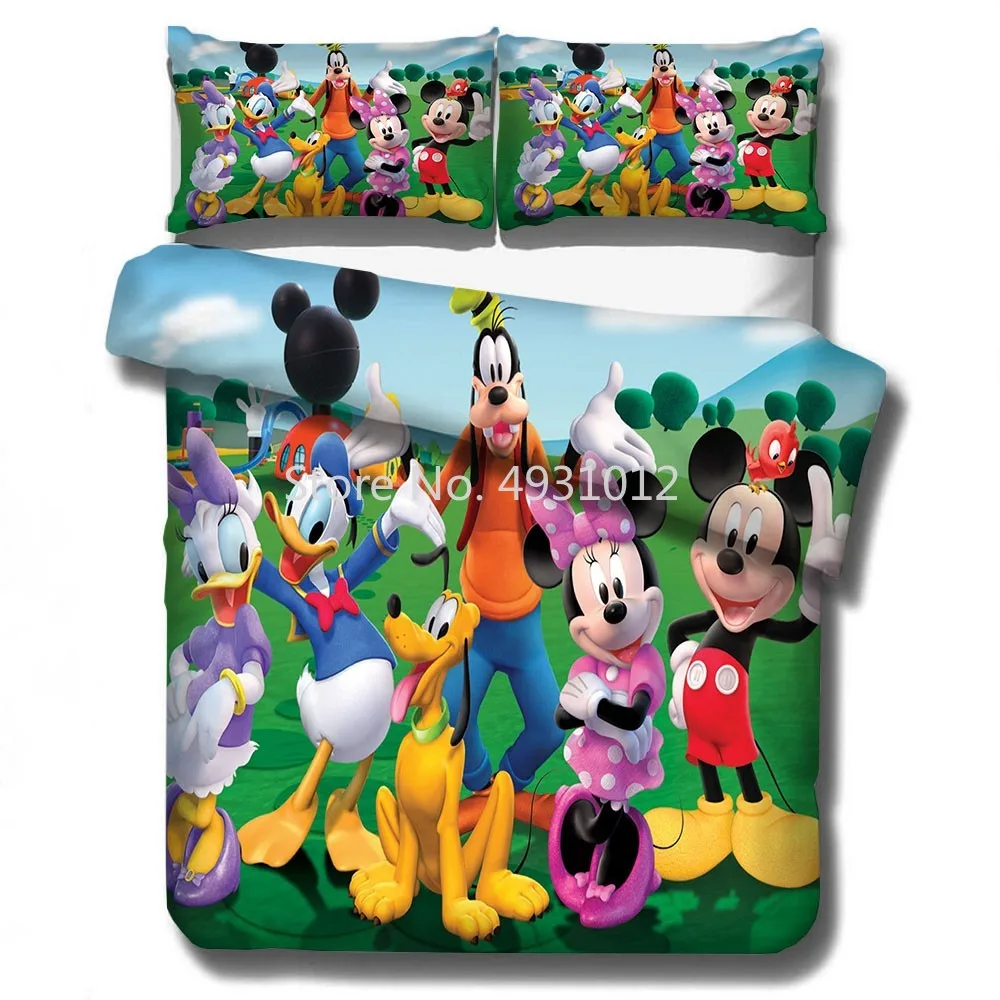 

Disney Bedding Sets Minnie Mickey Mouse Cartoon for Baby Kids Boys Girls Gift Full Queen Twin SizeDuvet Cover Pillowcases