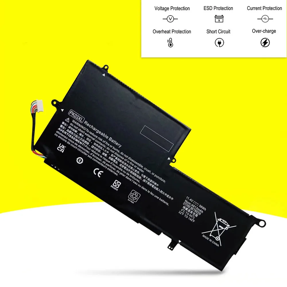 Imagem -03 - para hp Spectre Pro X360 G1134001dx13-4002nf13-4113tu13-4101dx Série Bateria do Portátil Tpn-q157 11.4v 56wh Pk03xl