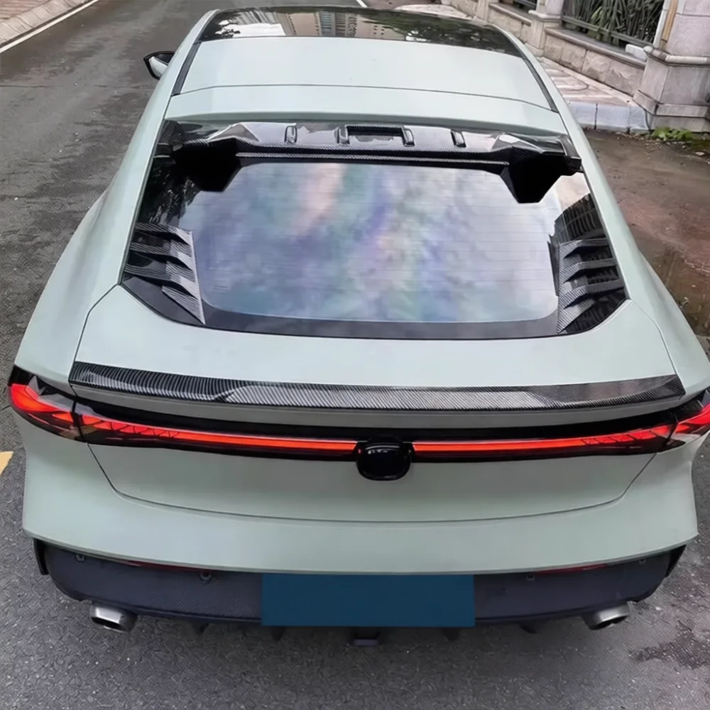 Exterior Window Shutter Trim For Car Side Fender Vent Sticker Racing Sports Style Accessory Carbon Fiber Look Auto Gadget