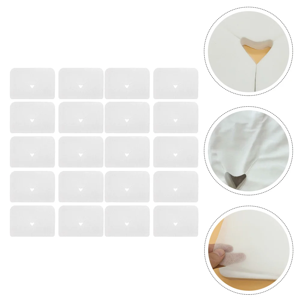 

100 Pcs Mattress Disposable Headrest Cover Massage Face Covers Car Supplies LED Bed