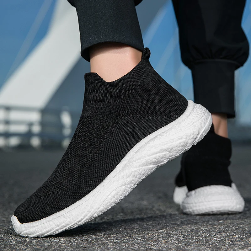 2026 New Breathable Mesh Casual Shoes,Fashion Minimalist Thick Sole Sock Sneakers, Outdoor Commute Daily Couple Leisure Footwear