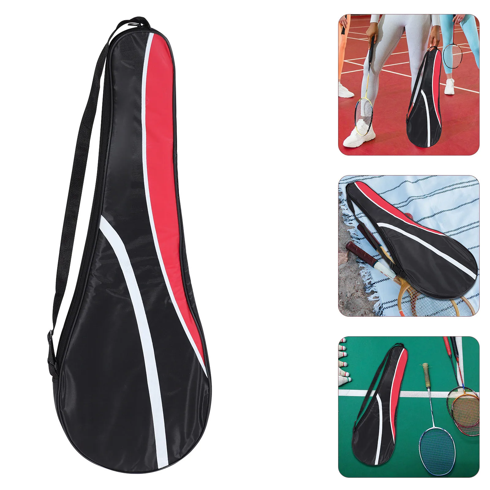 

Badminton Racket Bag Special Shape Design Fits Racket Bright Color Comfortable Use Gift Friends Family Tennis Badminton Storage
