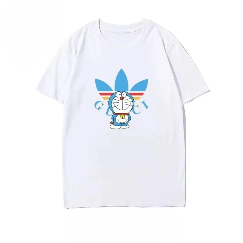New Trendy Brand for Men Women  American Pure Cotton Loose T-shirt Top Sporty Couple Style Slim-fit Shirt Comfortable and Trendy
