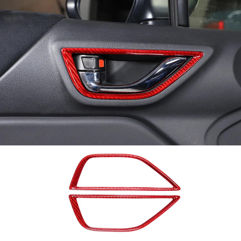 

2 Color Carbon Fiber Kit For Toyota 86 Subaru BRZ 2022-2023 Car Interior Door Handle Frame Trim Decorative Cover Accessories