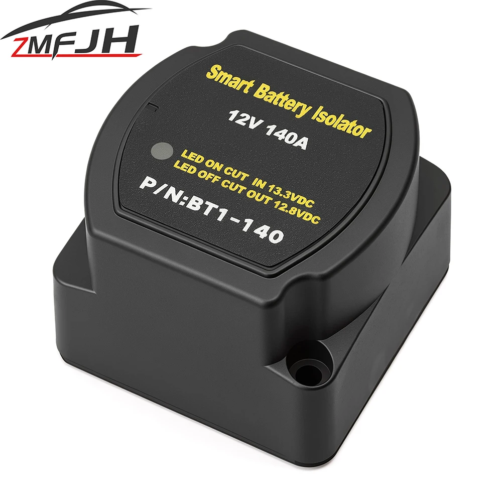 Car Smart Battery Isolator 12V 140A Voltage Sensitive Split Charge Relay Car Battery Relay For Boats RV Camper Truck Accessories