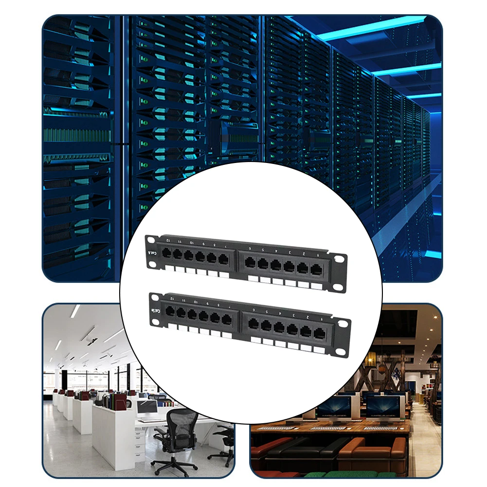 12 Port CAT5A CAT6 Wall Mounted Patch Panel for Structured Cabling Distribution in Dwelling Unit Installations