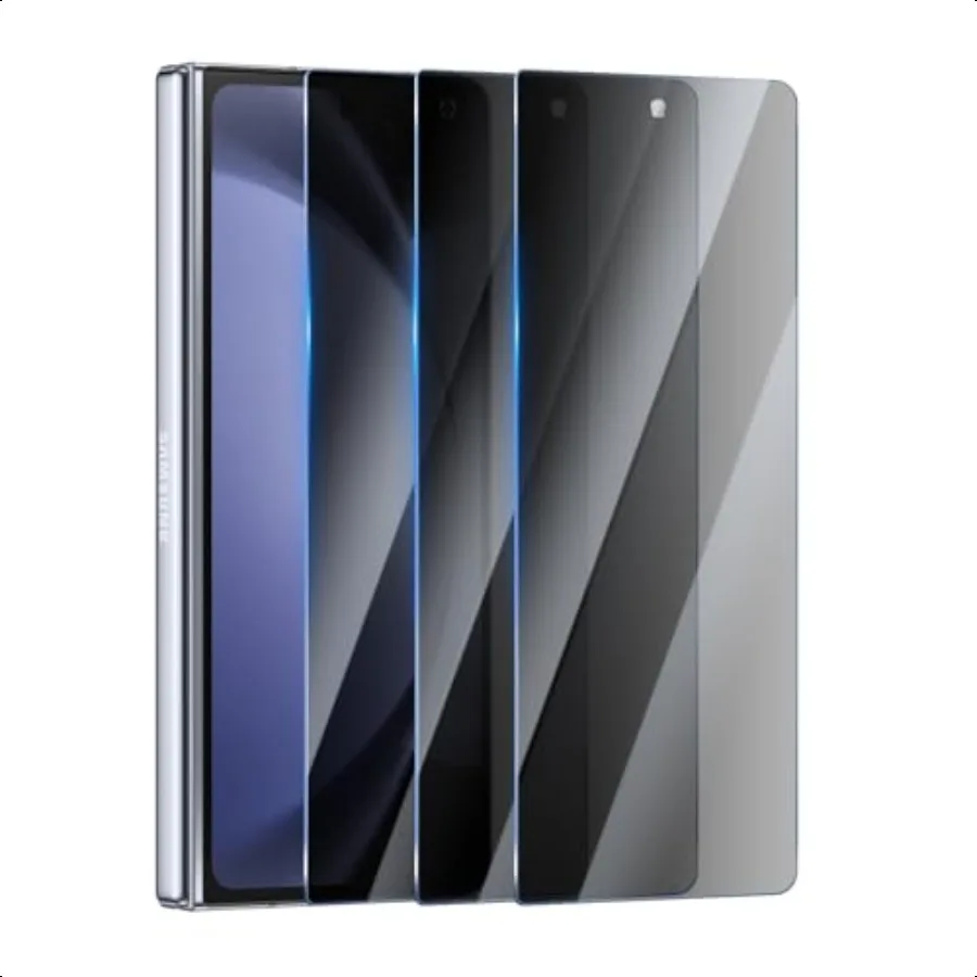 Pellicola salvaschermo privacy per Samsung Galaxy Z Fold 4 5 7,6 pollici Confezione da 3 pellicole in vetro temperato antispia resistente ai graffi 9H Hardn C