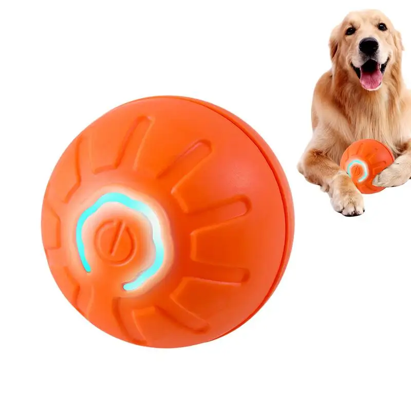 Dog Toy Ball Automatic Moving Bouncing Rolling Ball USB Smart puppy Interactive Dog Chew Toy Ball