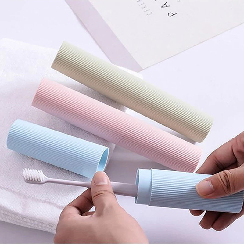 Travel Portable Toothbrush Cup Bathroom Toothpaste Holder Storage Case Organizer Toiletries Storage Cup Creative Toothbrush Box