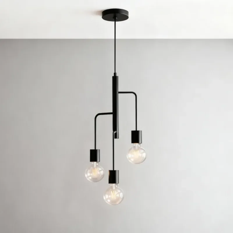 3-Head LED Chandelier for Nordic Atmosphere Modern Minimalist Dining Room Bedroom Study Decorative Lighting Kitchen Accessories