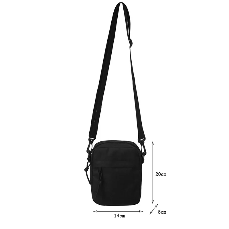 Simple Crossbody Handbags Men\'s Nylon Shoulder Side Bag for Men Messenger Phone Sling Bag Husband Chest Pack Wallet Square Bag