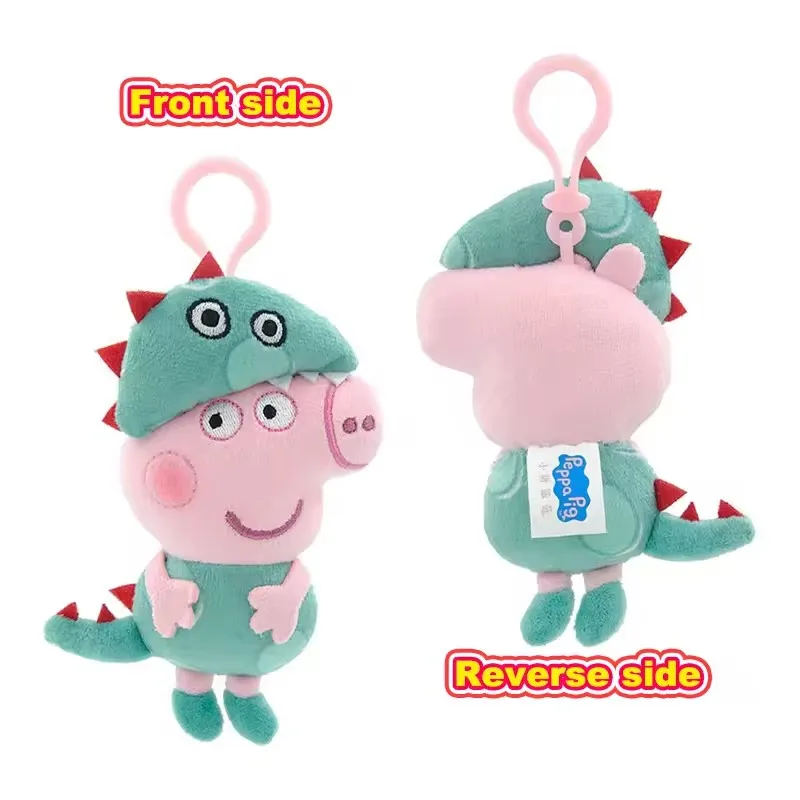 Neue Peppa Pig Original Plüsch Anhänger kinder Spielzeug Kawaii George Cartoon Anime Plüsch Schlüssel Kette Rucksack Anhänger Kinder Spielzeug Geschenke