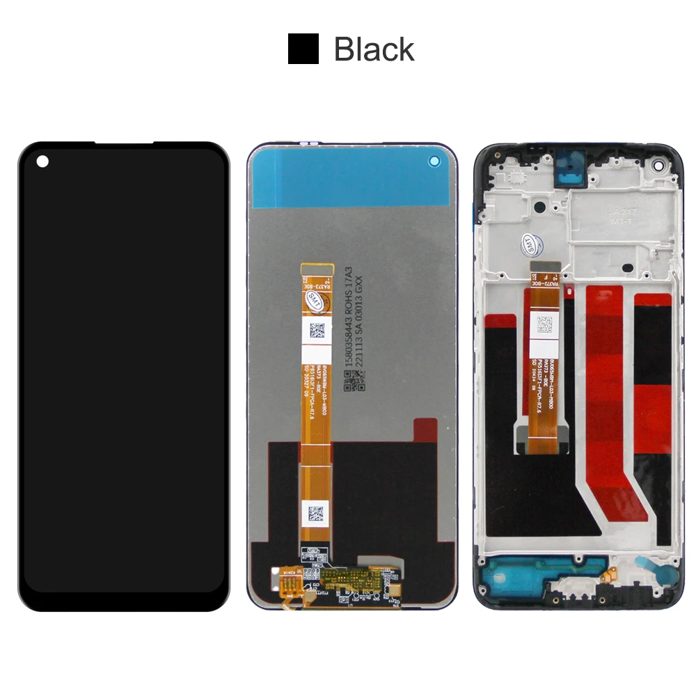 Display Screen for Oppo A53s Lcd Display Touch Screen Digitizer Assembly for Oppo A53s CPH2139 CPH2135 Screen Replacement +Frame