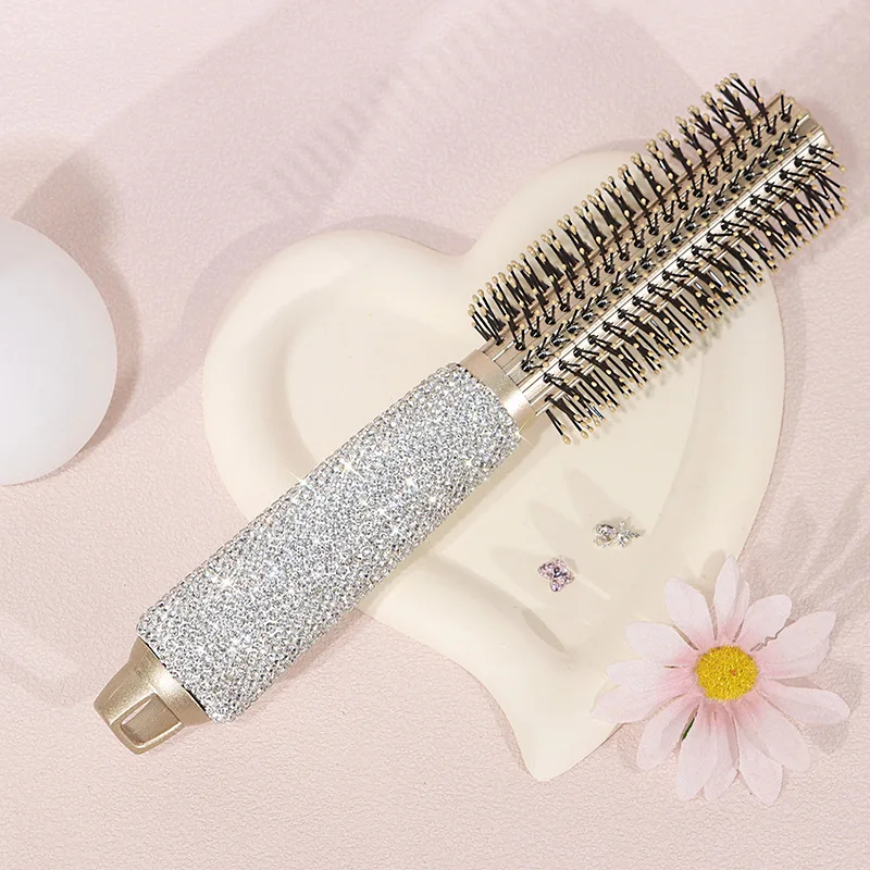 

Diamond Set Anti-static Air Cushion Rolling Comb for Long Curly Hair Fashion Fluffy Massage High Appearance Level