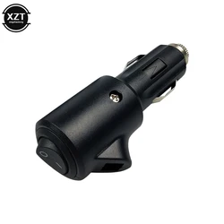 Black 12-24V 15A Car Cigarette Lighter Socket Plug Connector with Switch Car Styling Accessories