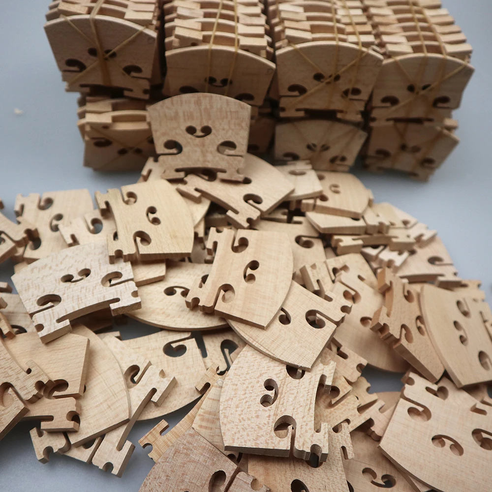 

500pcs Wholesale Violin Bridge 4/4 To 1/8 Fiddle Bridge Maple Wood In Bulk Violin Accessories