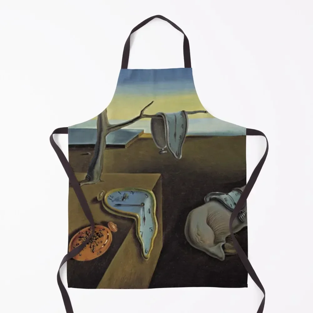 

Salvador Dali, The Persistence of Memory - Melting Clocks Apron Novelties Kitchen And Home bib Waterproof Chef Accessories Apron