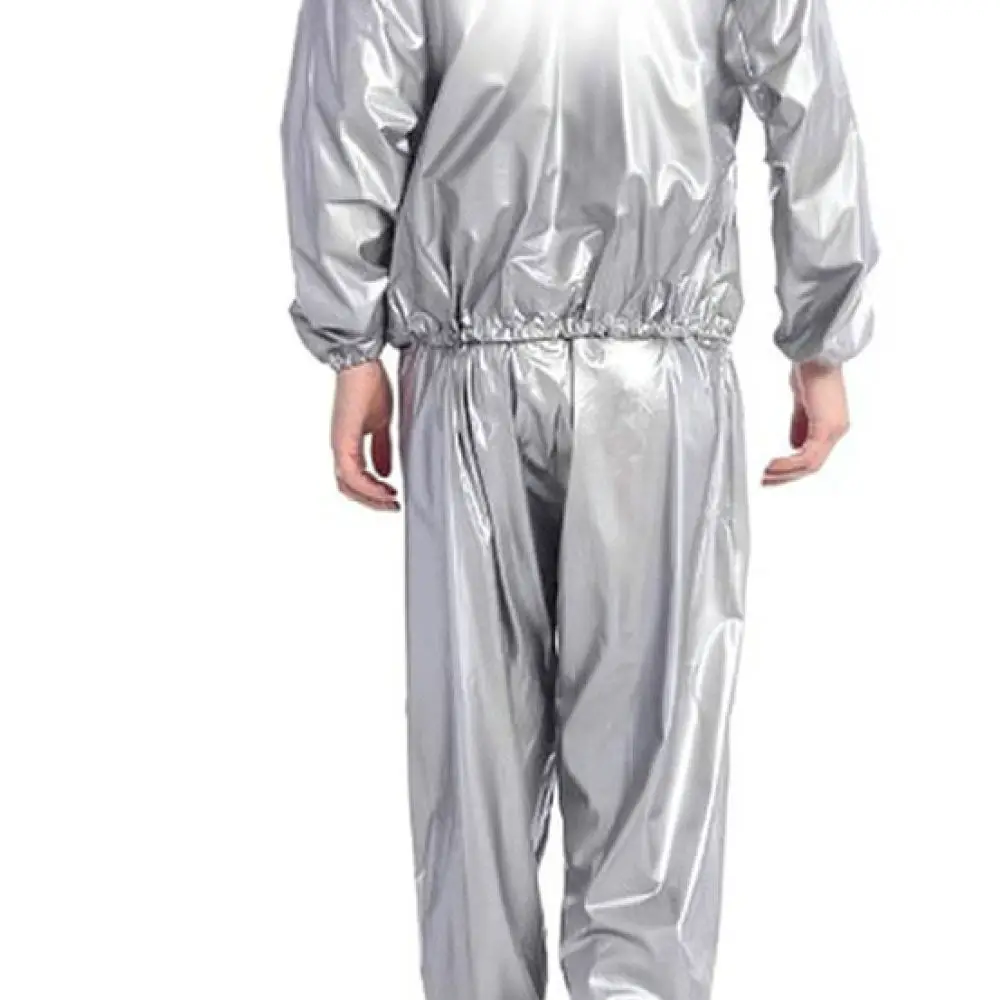 Full Body Sauna Suit Fitness Training Gear Sweat Set Unisex Lightweight PVC Material For Slimming Workout Exercise