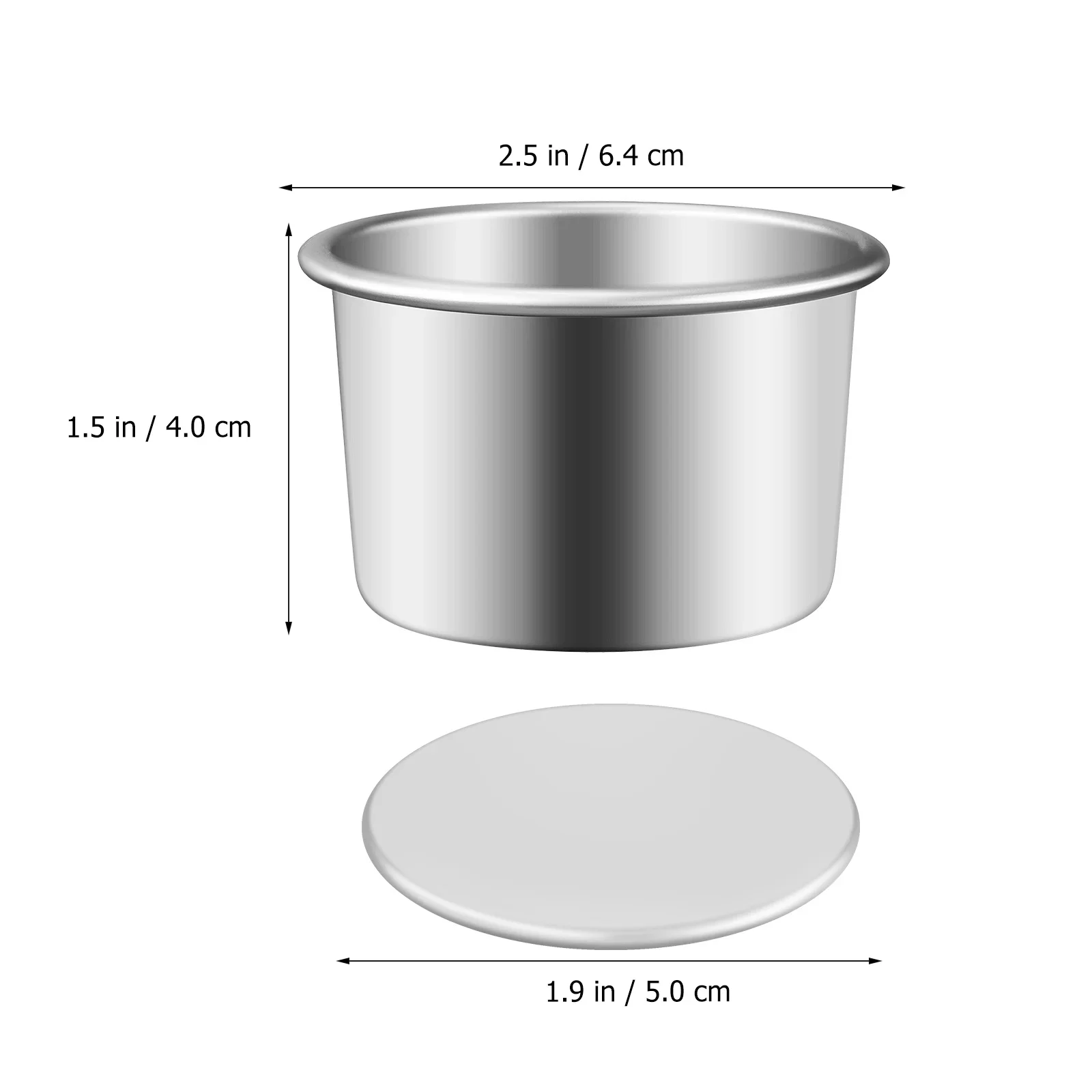 Aluminum Small Cake Pans Round Mini Cheesecake Pans With FixedRemovable Bottom Cake Mould Bake Pans  Party Picnic