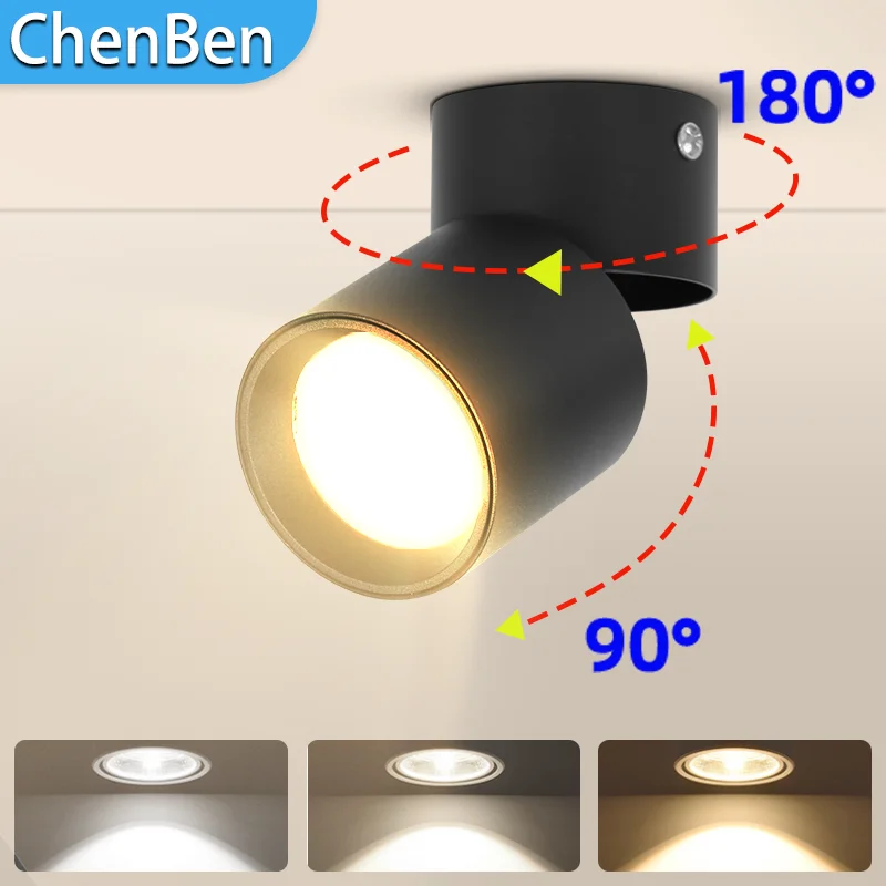 折りたたみ式COBテクノロジーを採用したLEDシーリングライト,屋内照明,表面実装,家庭,キッチン,バスルームに最適,220V