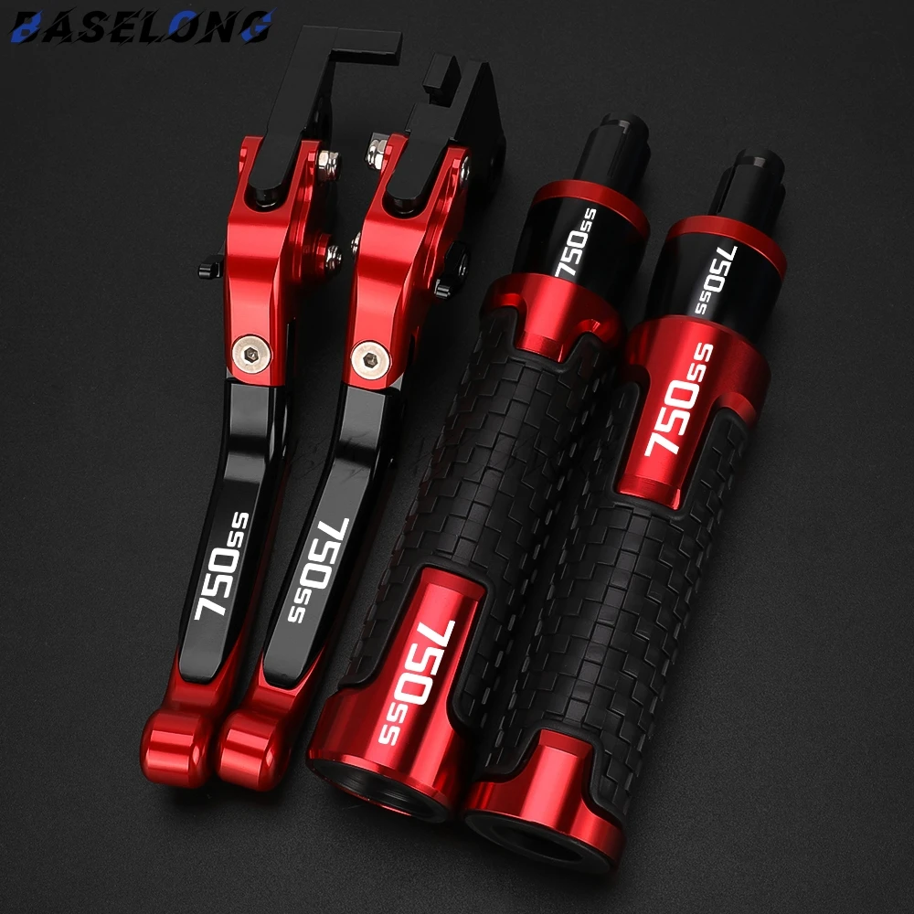 

For DUCATI 750SS 750 SS 750 SS750 2000 2001 2002 Motorcycle Accessories Adjustable Clutch Brake Levers Handle Bar End Grips Caps