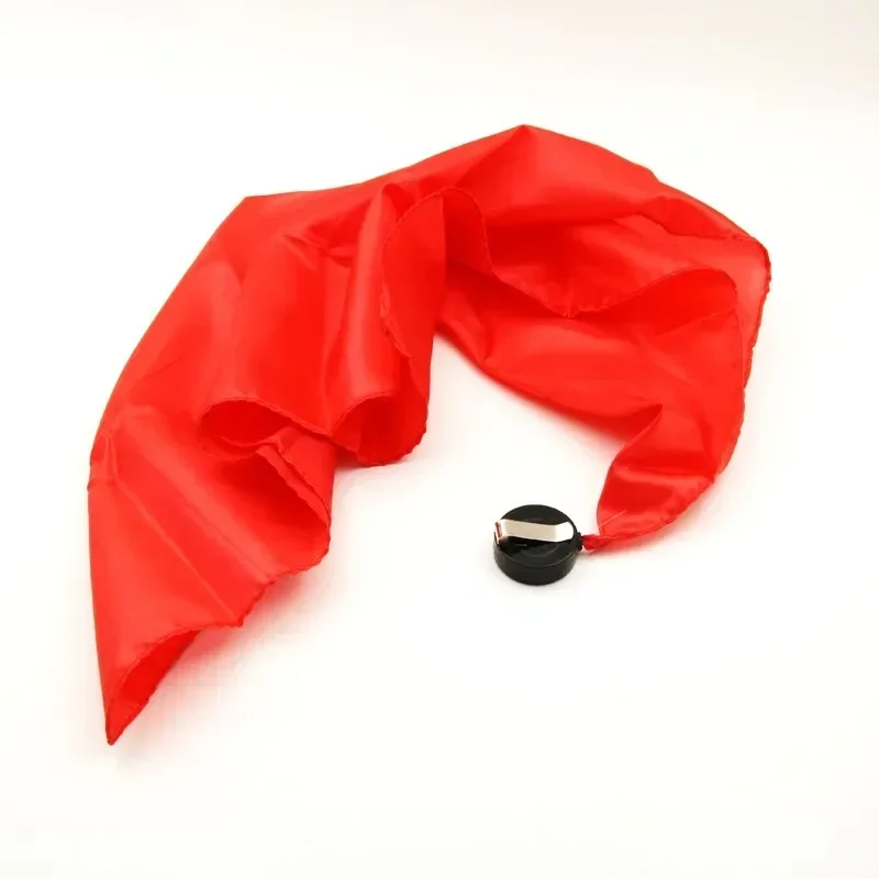 Trucos de magia de seda a través de bastón de 35x35cm, accesorios de calles mágicos profesionales, accesorios para trucos de ilusión