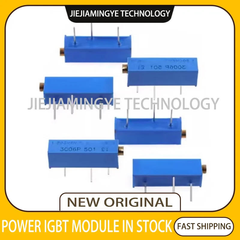 NEW 3006P precision multi turn adjustable potentiometer 100R 200R 500R 1K 2K 5K 10K 20K 50K 100K 200K 500K 1M