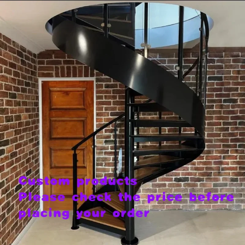 custom.Stainless Steel & Galvanized Steel Stair Modern Design Durable Safe Indoor Apartment Use Prefabricate