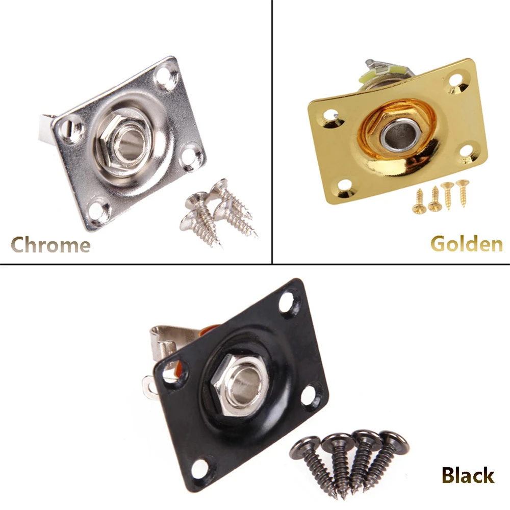 Instruments for Electric Guitar Electric Guitar Parts Jack Plate & Screws Outputing Jack Jnput Jack Stereo Jack Output Socket