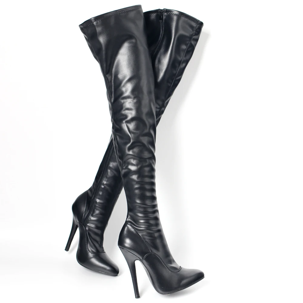 5 Inch Stilletto Heel New Unisex Thigh High Over The Knee Fetish Vintage Sexy Stretch Boots In Stock