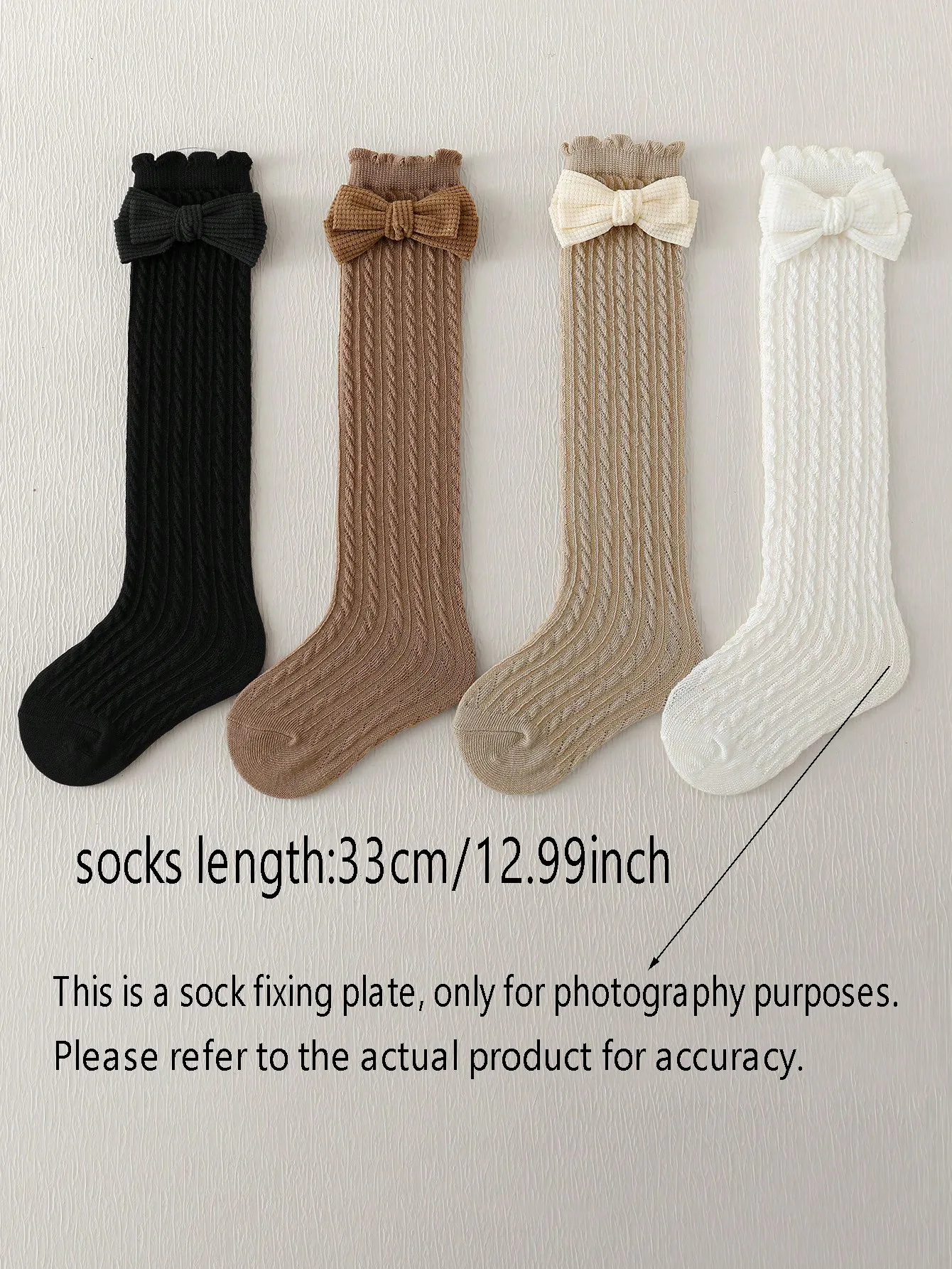4 Pairs Kids Sweet Cute Cable Knit Straight Tube Socks, Autumn/Winter Vintage School Style Girls Long Socks, Suitable For Back To School Season Matching School Uniform.sk25100588444774907