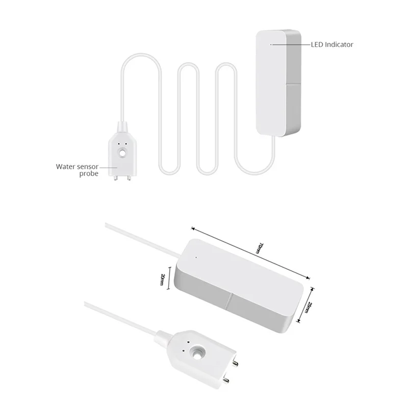 SQPP-Tuya Wifi alarme de fuite détecteur de fuite d'eau alarme de niveau d'inondation détecteur de fuite d'eau pour la maison cuisine salle de bains Durab