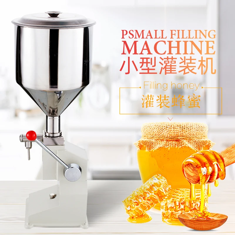Manual hand pressure filling machine Paste honey canning machine, quantitative liquid liquor bottle liquid beverage liquid filli