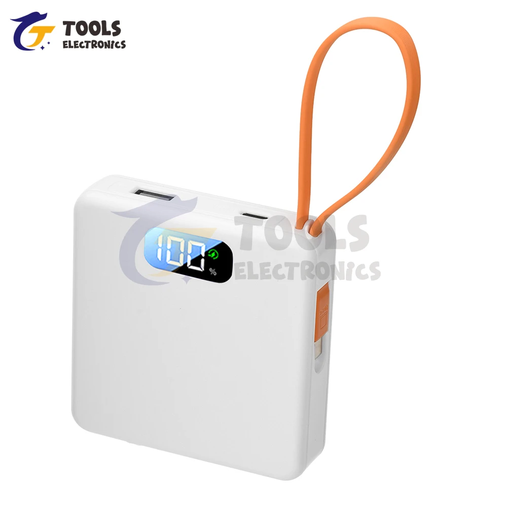 3 Slots 18650 Battery Box DIY Power Bank Kit 10W / 22.5W No Welding Battery Case Fast Charging Case With Charge Cable